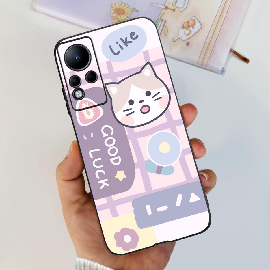 For Infinix Note 11 Case X663 X663B Stylish Painted Back Cover 6.7'' Shockproof Phone Case For Infinix Note 11 Note11 Soft Shell