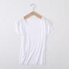 Elegant Summer Short Sleeves Tops Sexy Women Basic Tees Cropped T-shirt Blouse