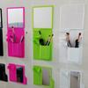 1pc 14.5x16.5x13cm Fashion Silicone Mirror Self Grips Mirror Shatterproof Shaving Makeup Shower Silicone Travel Washroom