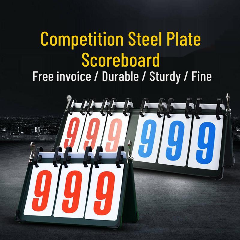 Multi-Sport Flip Scoreboard for Basketball, Billiards, Table Tennis, and Volleyball