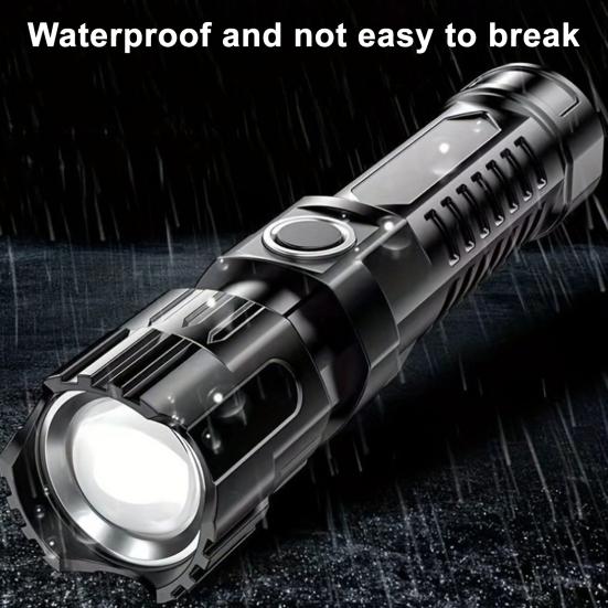 LED Flashlight Super Bright High Lumens Waterproof Compact Portable Rechargeable Tactical Flashlight Emergency Torch
