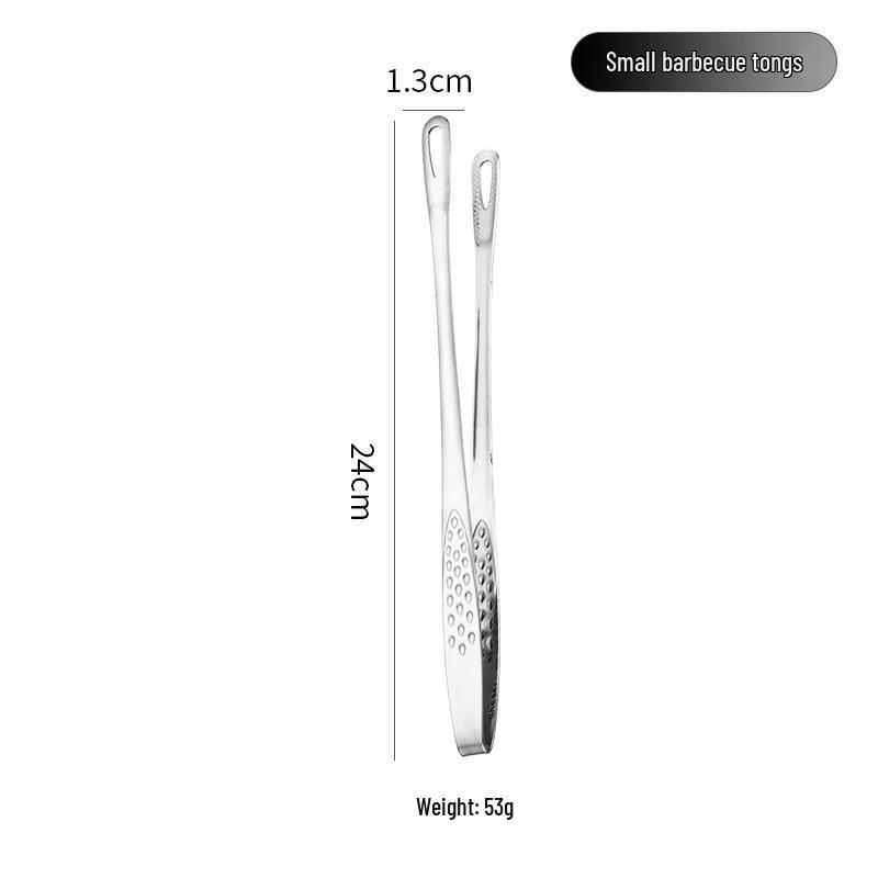 

Золотые корейские щипцы для барбекю и гриля из нержавеющей стали 304 - Удлиненные для стейков и шведских столов