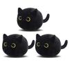 15cm/25cmFluffy Black Cat Plush Toys Stuffed Animal Cats Soft Pillow Nap Cushion Home Decoration Creative Birthday Gift for Kids
