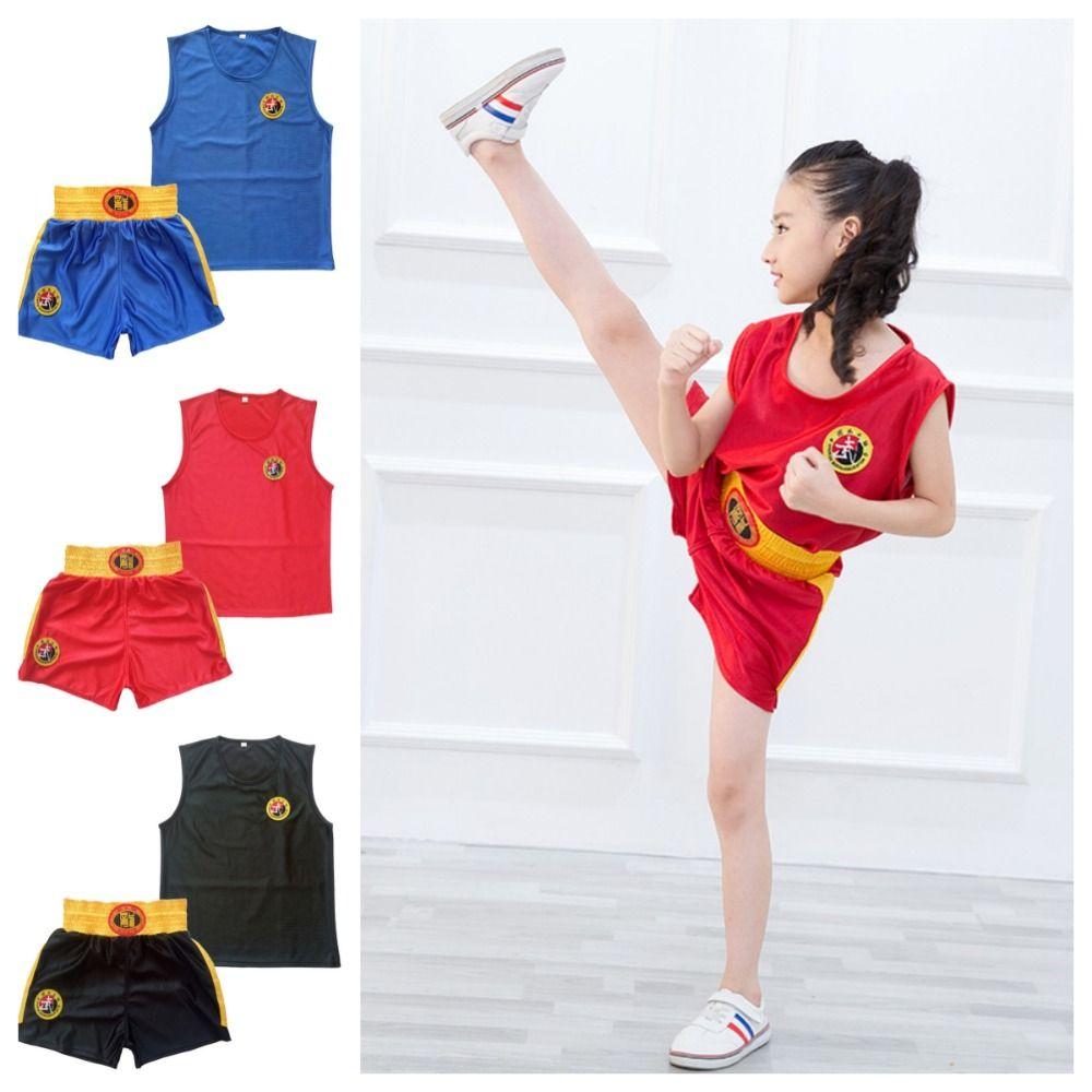 Free Combat Dragon Kick Boxing Suit Shorts Sanda Uniform MMA Muay Thai Shorts and T-Shirts  Women