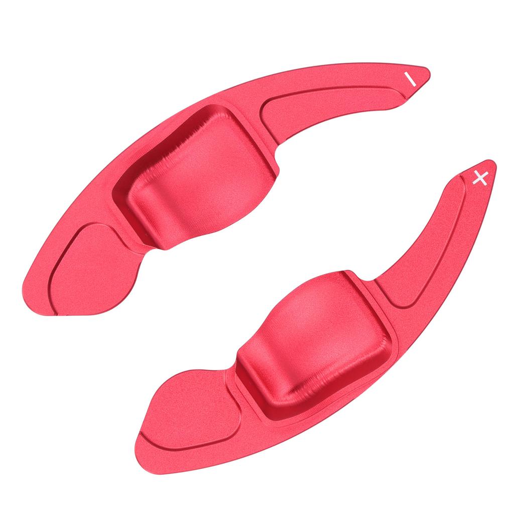 2 Stück Rote Lenkradschaltwippen Aluminiumlegierung Auto Umbau Dekorationszubehör Ersatz für Seat Leon