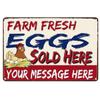 Mfoever Chicken Egg Shabby Chic Poste Tin Signs Metal Plate Farm Fresh Eggs Metal Tinplate Sign Poster xcm