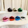 Metallic Acrylic Goose Egg Shape Bag Luxury Clutch Purse Mini Women's Wallet Shoulder Shell Chain Bag Party Crossbody Handbag