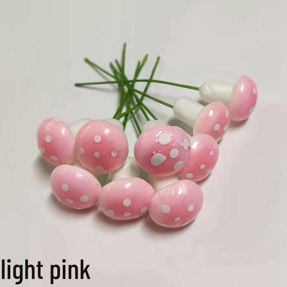 Colorful Foam Mushroom Bonsai Ornaments - Small Potted Plant Accessories for Micro Landscapes
