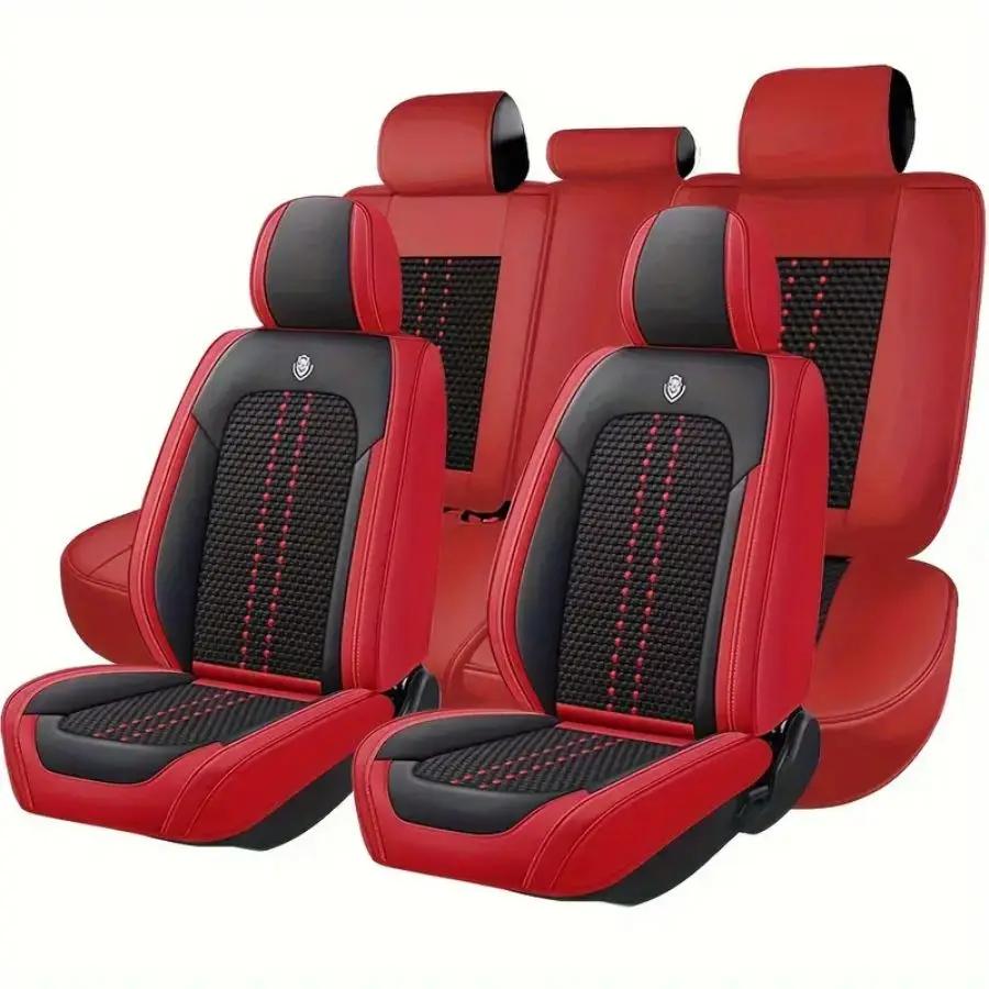 

Five-seat Car Seat Cover, Universal Version,Fit for Most Cars with Waterproof Leatherette Suitable for All Seasons