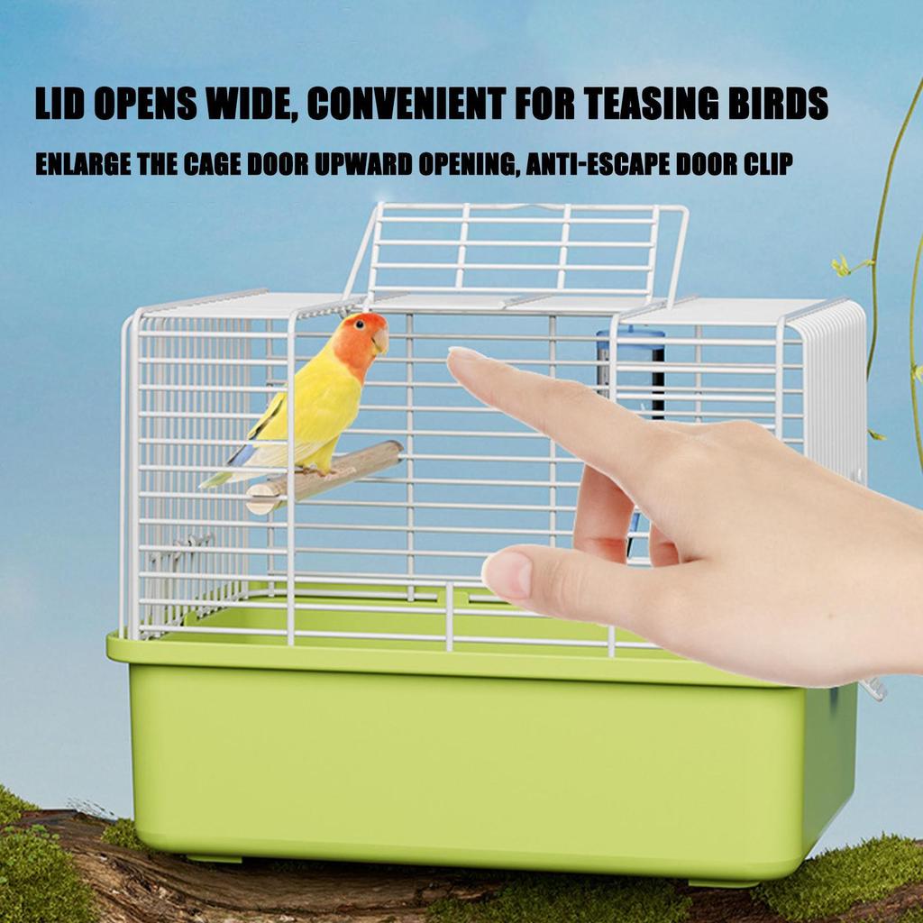 Bird Cages For Parakeets Portable Large Space Carrier With Handle Parrot Bird Carrier Beaks Proof Cage For Parakeets Lovebirds