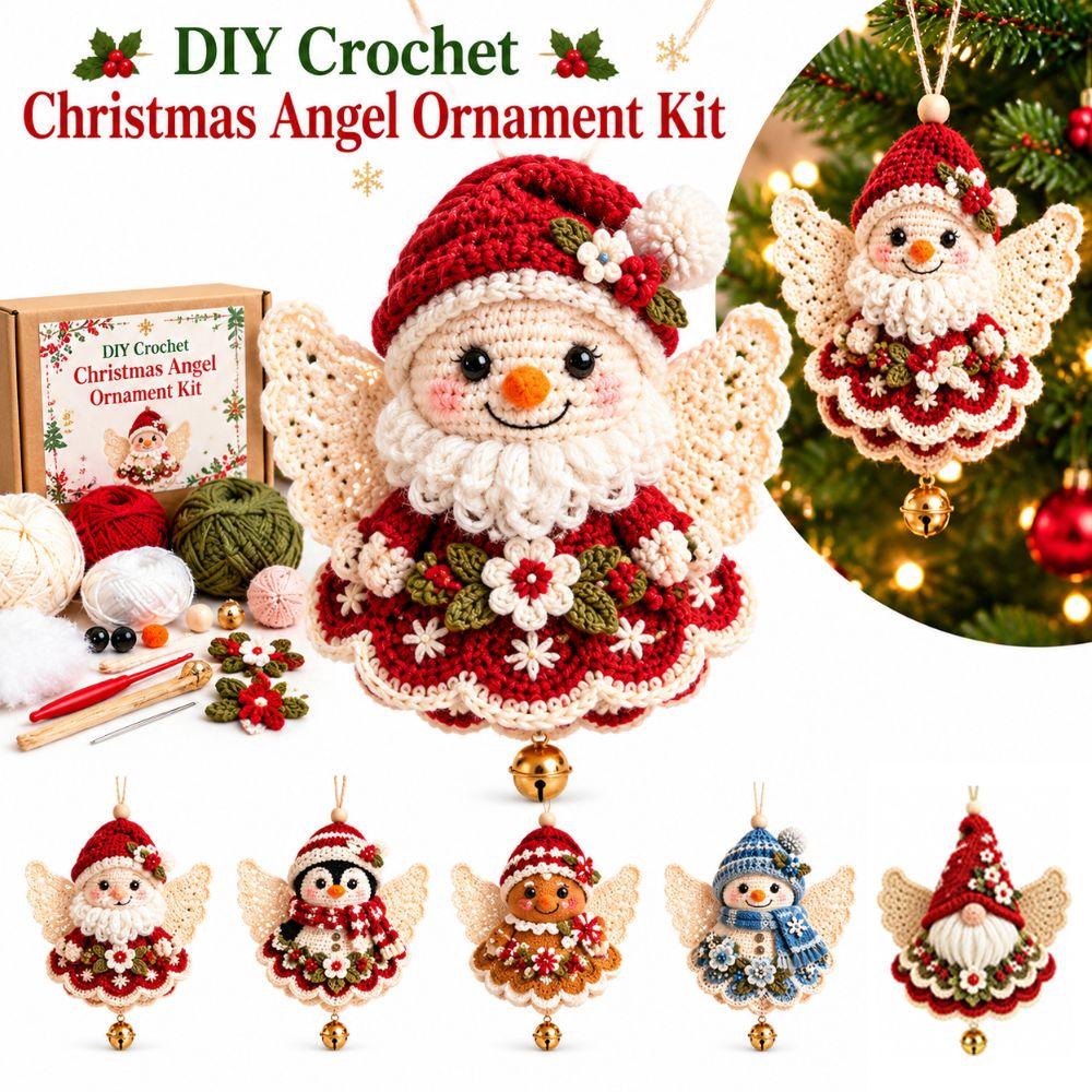Crochet DIY Crochet Christmas Ornament Kit Handmade Christmas Hanging Decor Holiday