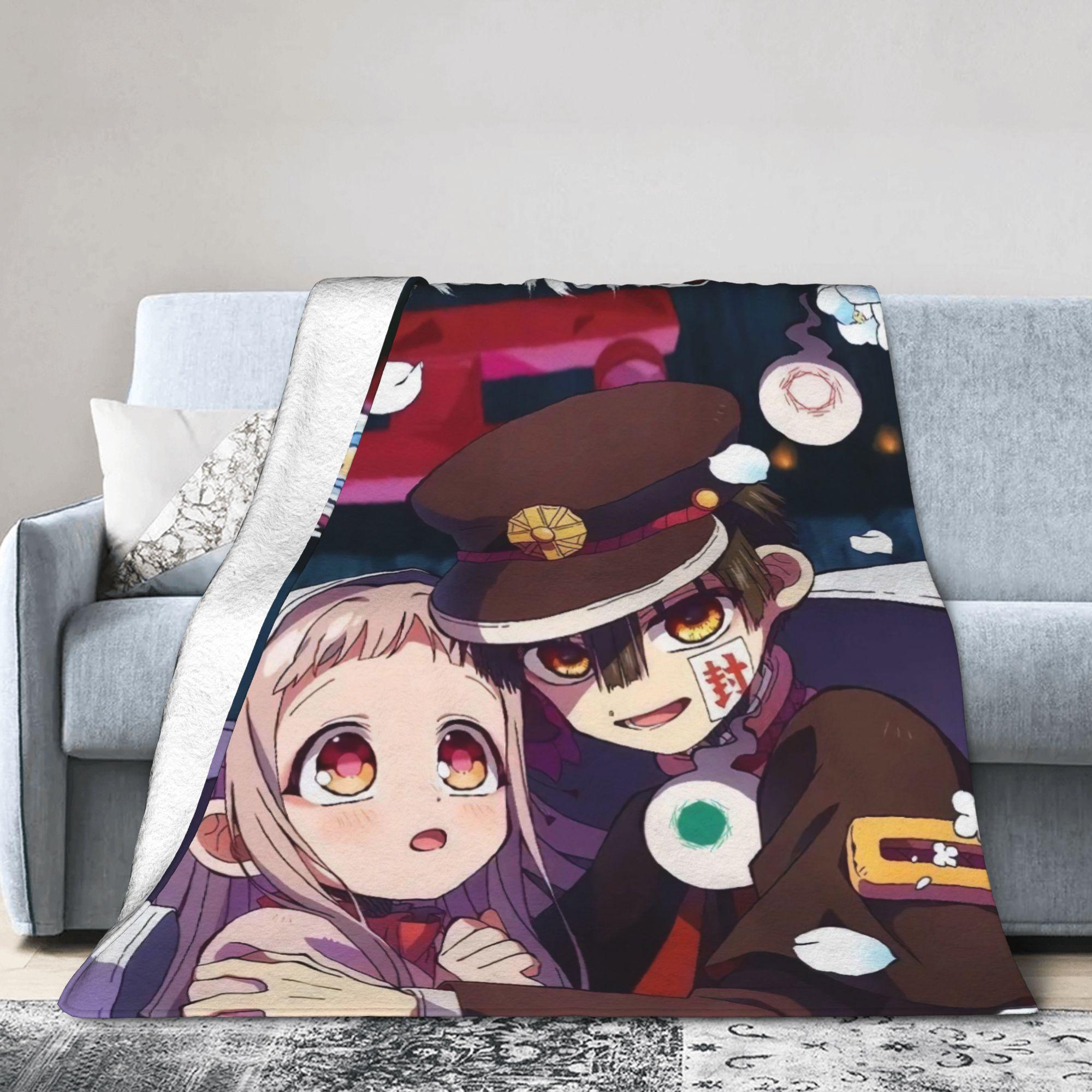 

Hanakos x Yashiro Super Warm Blanket Kids Plush Throw Blanket Novelty Bedroom Flannel Bedspread Sofa Bed Cover 80x120cm