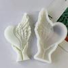 3D Love Wing Candle Mold Silicone Reusable Heart Wing Resin Mold Non-stick DIY Valentine's Day Handmade Soap Mold Couple Gift