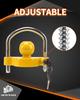 METOWARE Universal Adjustable Heavy Duty Steel Trailer Hitch Lock Anti-Theft Trailer Ball Lock Tow