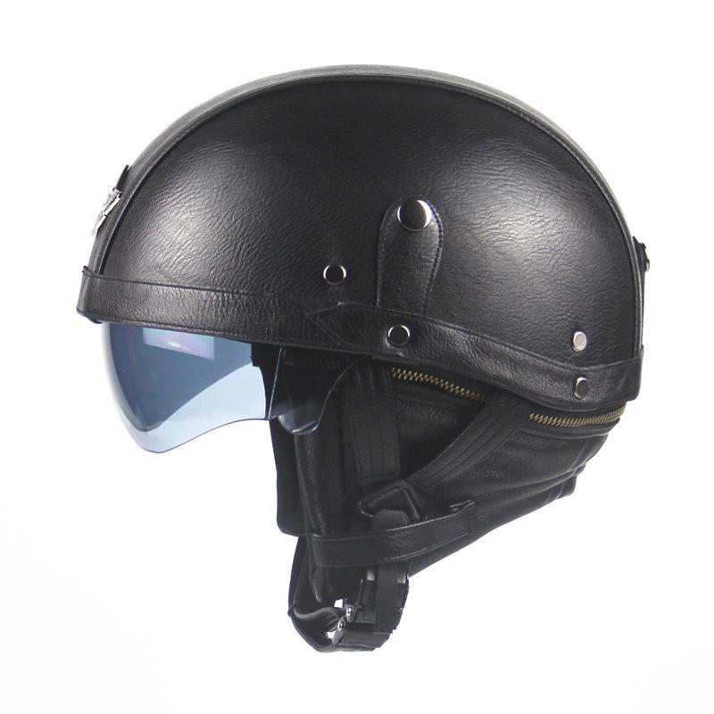 Harley Leather Hat Helmet, Locomotive Battery Car Helmet