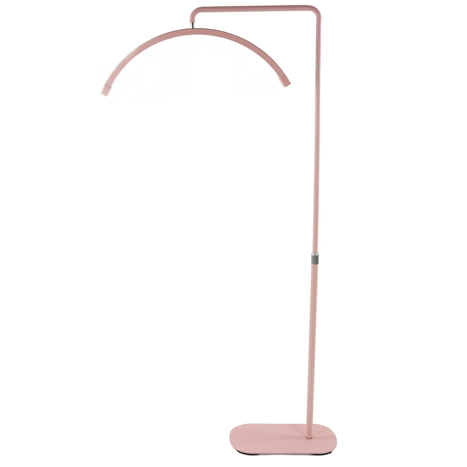 

26,5-дюймовый светодиодный светильник в форме полумесяца с регулируемой цветовой температурой и декоративными стразами US Plug розовый