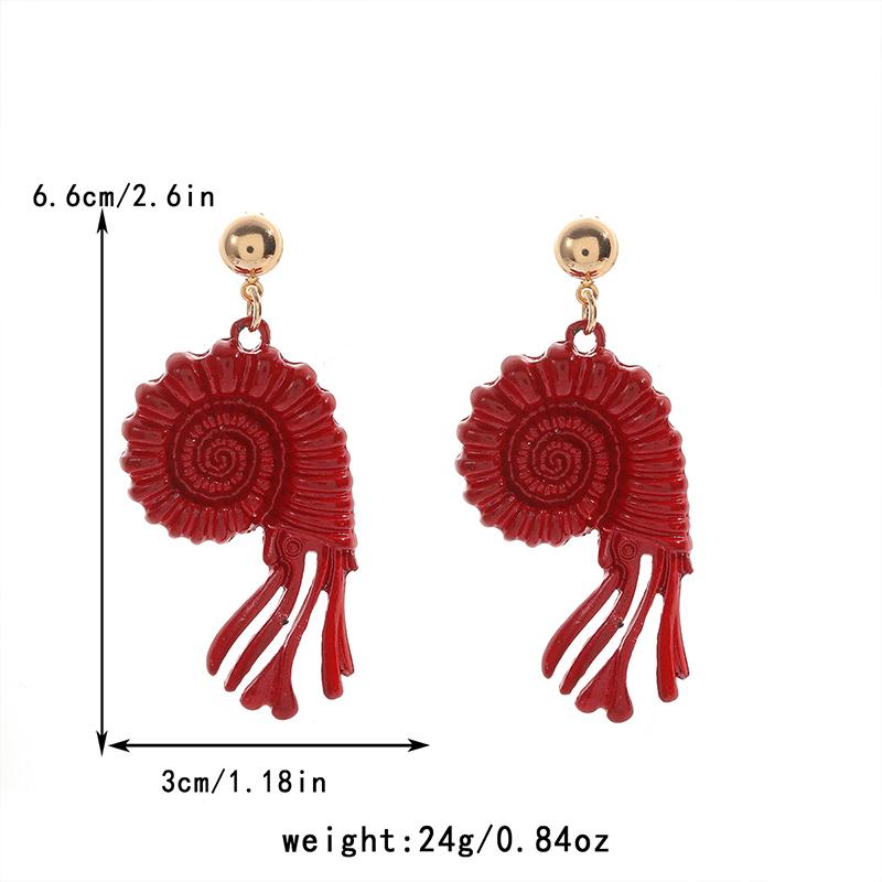 Bohemian Seashell Pendant Earrings For Beach And Ocean Women Jewelry Accessory