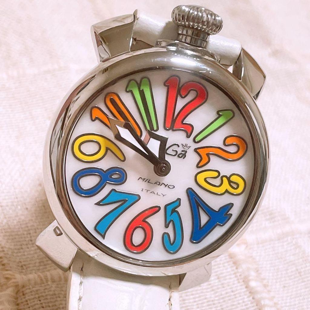 Used [Disc in good condition] GaGa MILANO Manuale Quartz Watch White