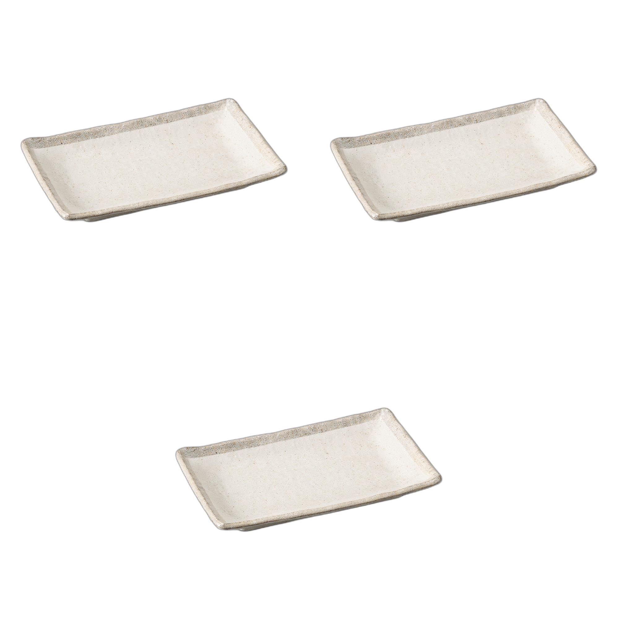 

Набор из 3 белых керамических тарелок Карацу x x Керамические тарелки Setomonohonpo 7.0 [21,8 13,8 3,1 см]