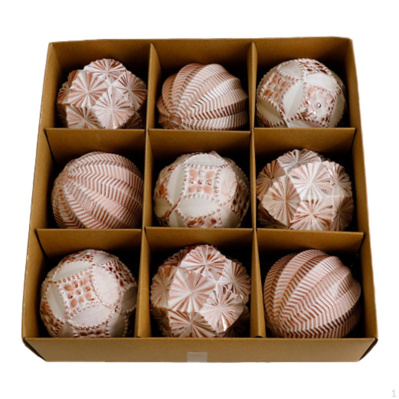 

9 шт. Рождественские шары, рождественские маленькие подвески, рождественские елочные шары для праздника