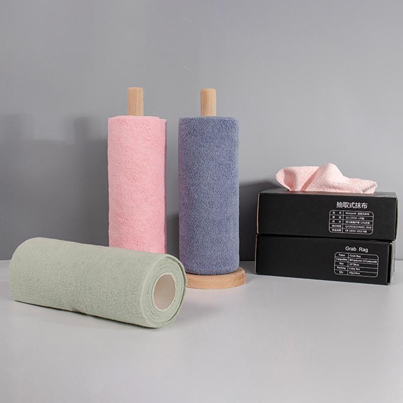 25cm×25cm Lappen Mikrofaserhandtücher Rolle/Ölabweisende Spülschwämme/Spültuch Handtuch/Küchenlappen Handtuch/Küchenreinigung Spültuch