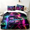 Hyuga Hinata 3pc Set Perfect for Bedroom Use Comfortable Bedding Set Includes a Duvet Cover and Two Pillowcases Ideal Birthday or Christmas Gift