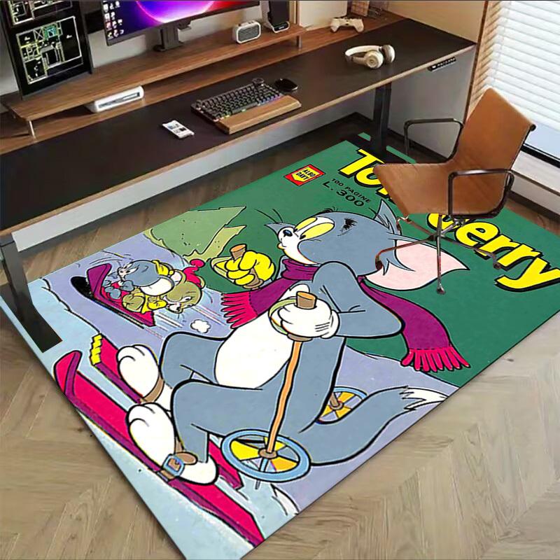 1pc Tom & Jerry Carpet, for Home & Office Decor, Desk Chair Carpet, Festive Gift,Conference Room CarpetL1164