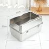 Stainless Steel Extra Large Enclosed Cat Litter Box - Odor & Splash Proof