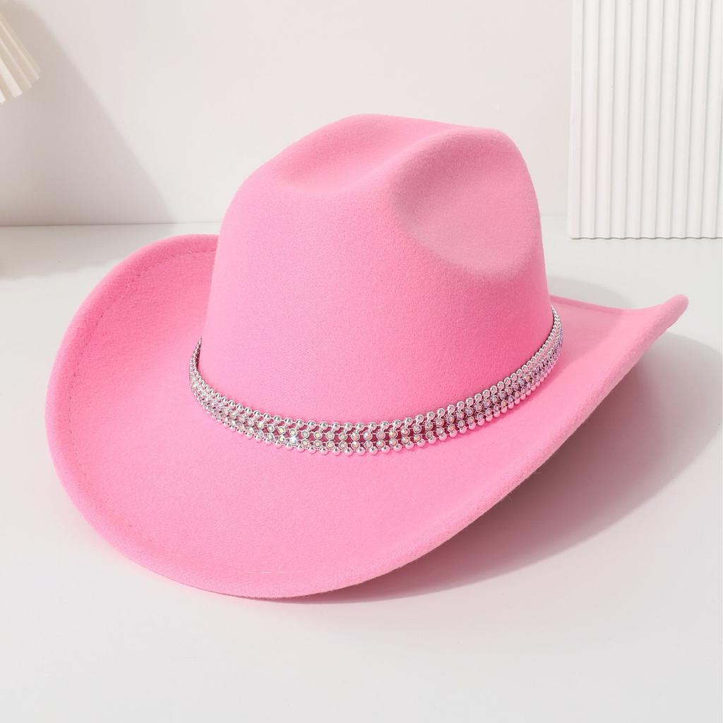 Western Cowboy Top Hat Horse Riding Travel Leisure Top Hat Party Jazz Hat Felt Hat