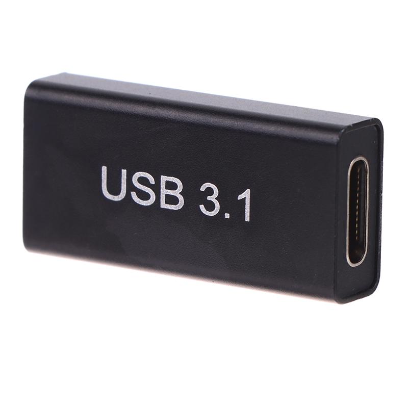 1 szt. Złącze USB 3.0 żeńskie do USB typu C żeńskie proste konwerter adaptera prędkości USB3.0 typu C przedłużacz połączenia konwertera