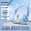 Leuchtende Kabellose Katzenohren Bluetooth Over-Ear Kopfhörer 2025 - Gaming & Sport, Starker Bass, Kompatibel mit Mobil & PC