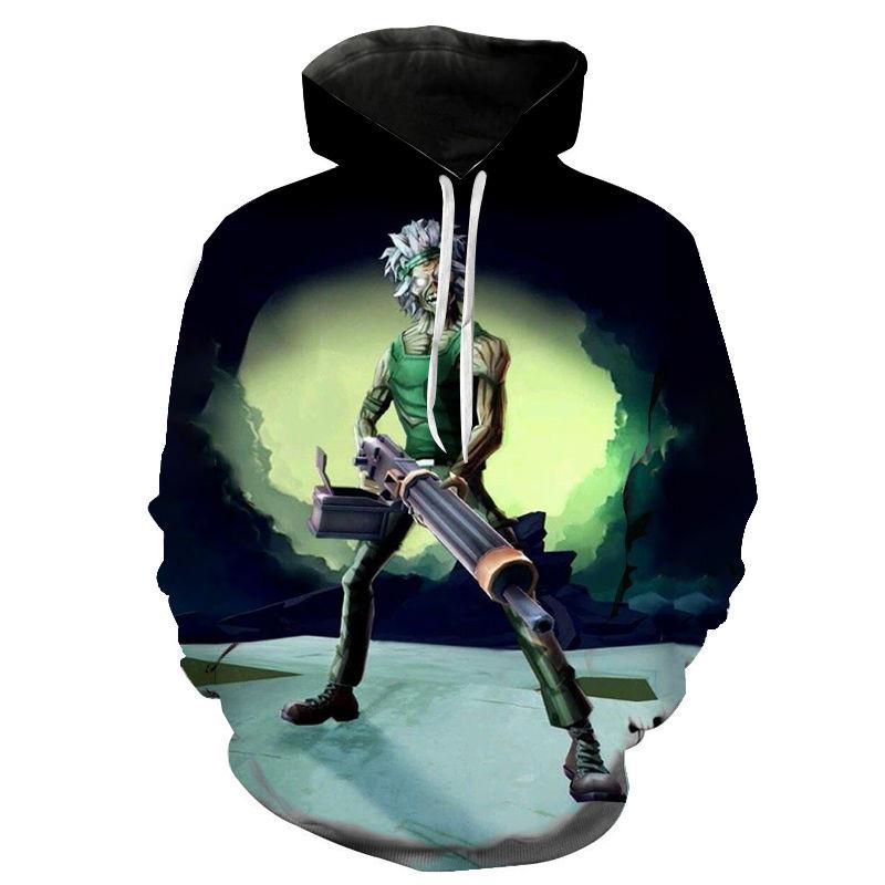 Neuer Klassischer Gothic Vintage Horror Totenkopf 3D Druck Hoodie Neue Mode Herren Sweatshirt Oberteile Hip-Hop Harajuku Herren Herbst Pullover