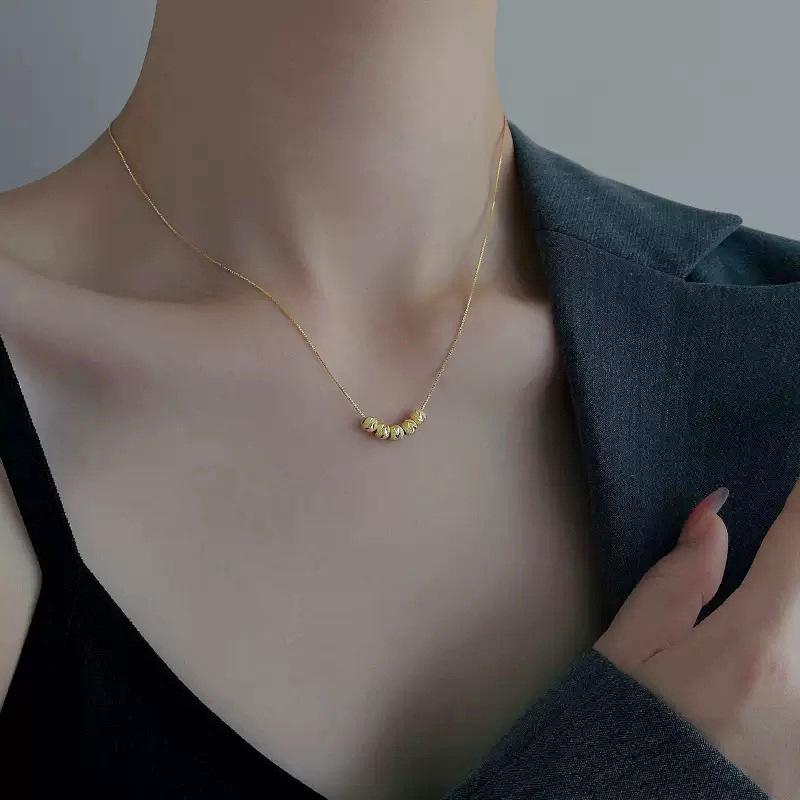 Exquisite Five Blessings Lucky Necklace: Non-Fading, Versatile, High-End Light Luxury Jewelry for Women