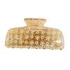 Hair Claw for Women, Floral Print Hair Clip, Transparent Shark Hair Claw, Versatile Hair Accessory for Long Short Hair Daily Use