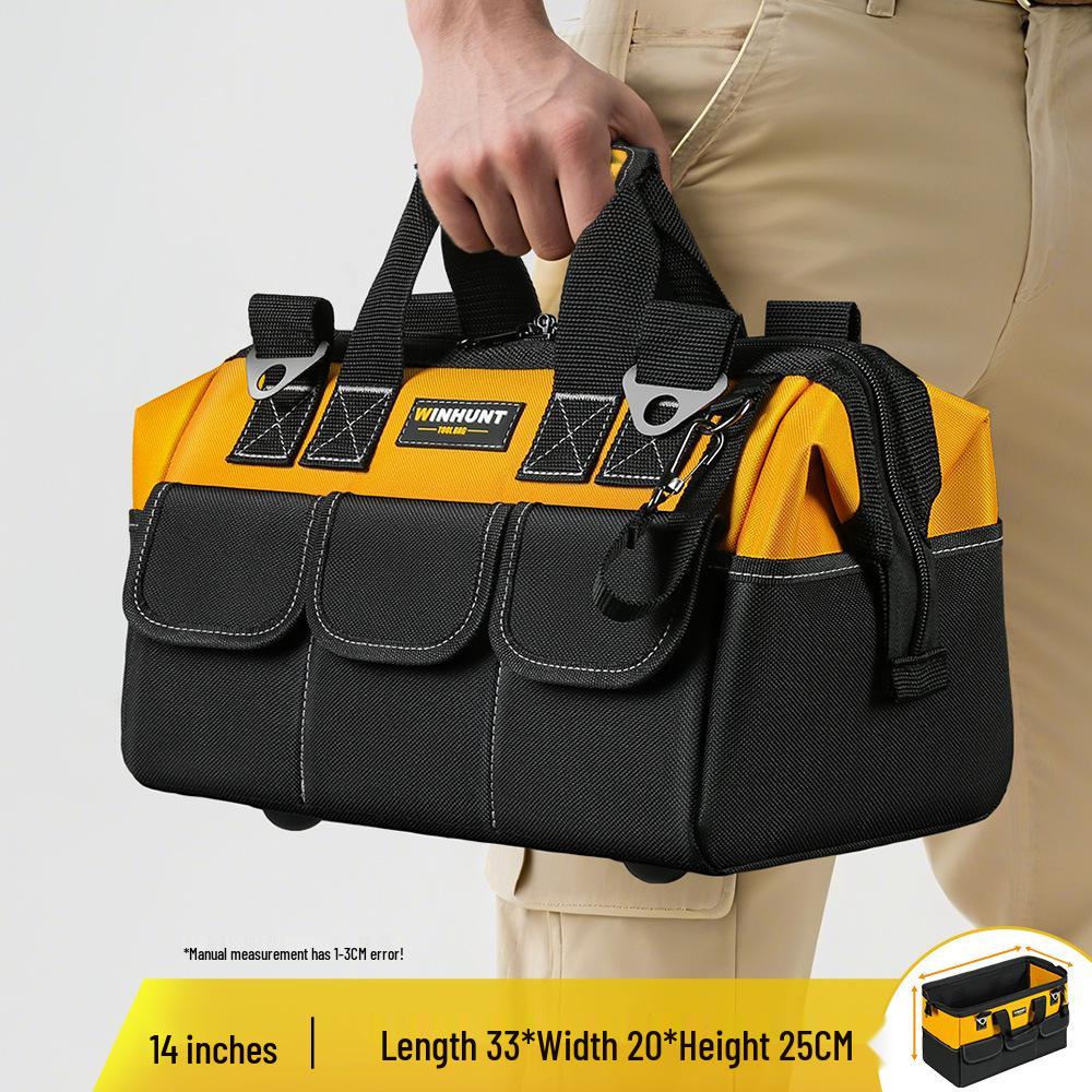 Everwinner Durable Canvas Tool Bag for Electricians and Woodworkers
