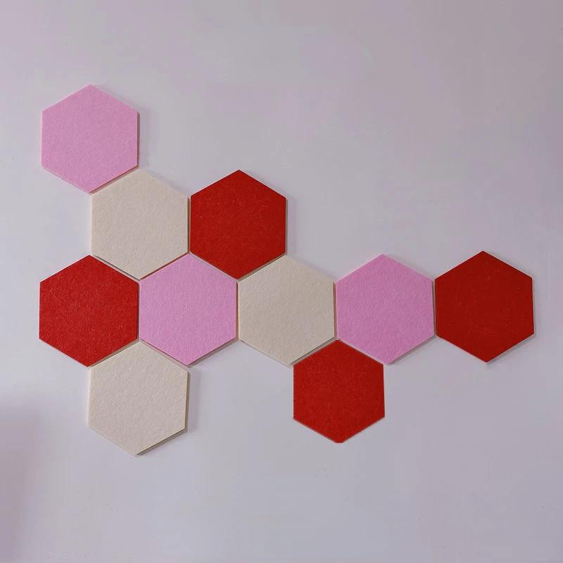 Creative Wallpaper Cloth 10pcs Set Wall Sticker Decorative Felt Cork Board Living Room Sofa Background Bedroom School Works Show