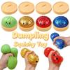 New Glitter Colorful Dumpling Squishy with Box Stress Relief Slow Rising 7 Style Realistic Dumpling Decompression Toy Funny Gift