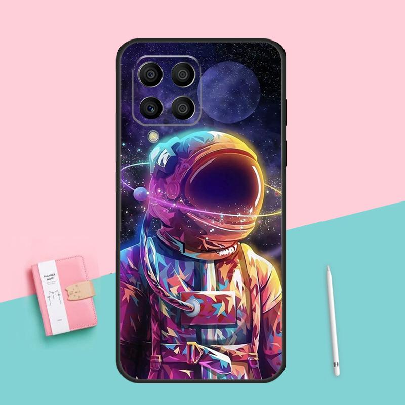 Space Moon Astronaut For Samsung Galaxy M12 M16 M34 M11 M35 M21 M06 M33 M13 M53 M31 M55 M15 M14 M54 M32 M52 Case