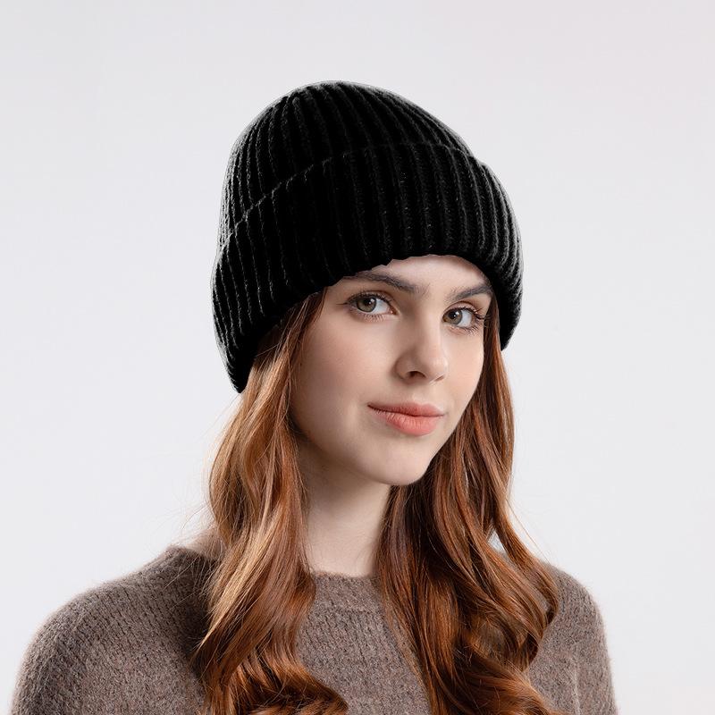 Women Winter Hats Knitted Hat Fashion Solid Color Skullies Beanies Female Outdoor Windproof Thermal Russia Snow Ski Cap Bonnets