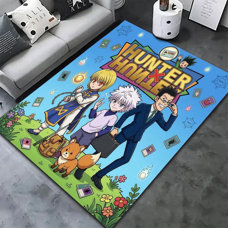 Hunter X Hunter Teppich Teppich für Wohnzimmer Schlafzimmer Zuhause Sofa Dekoration Kinder Spielen Rutschfeste Bodenmatte