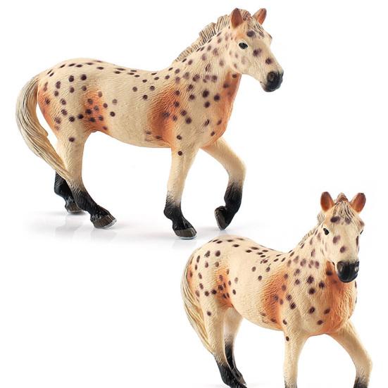 Miniature Horses Toy Detailed Texture High Simulation Decoration Accessories Farm Miniature Horses Animal Model Toy for Kids