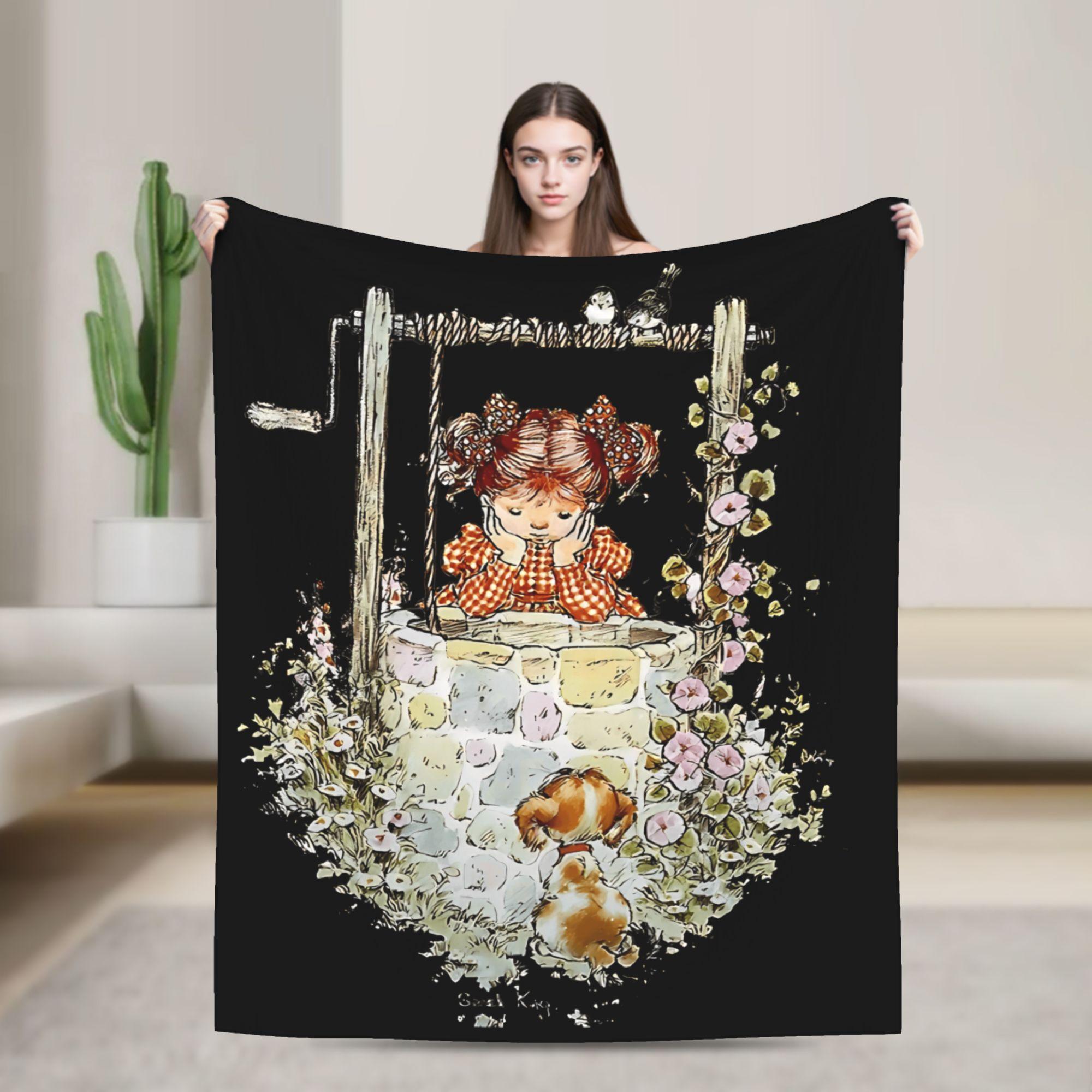 

Warm Soft Blankets Picnic Sarah Kay Throw Blanket Flannel Bedspread For Bedroom Novelty Sofa Bed Cover 100x150cm