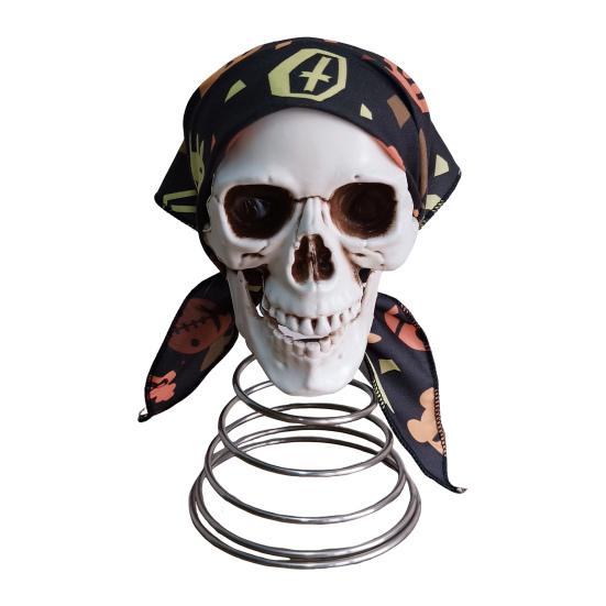 

Пиратский Череп Верхушка Дерева Хэллоуин Жуткий Скелет Верхушка Дерева Украшение Смола 1pc