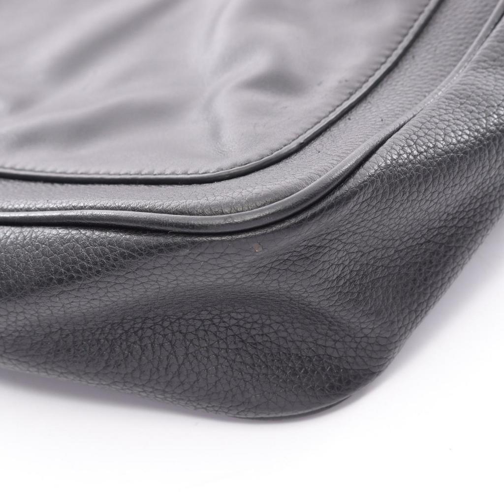 Used PRADA TORO Shoulder Bag 2VD004 Leather Black Used Mens