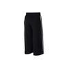 Nike Logo Stripe Print Loose Fit Drawstring Cropped Casual Pants Women bottoms Black 932104-010