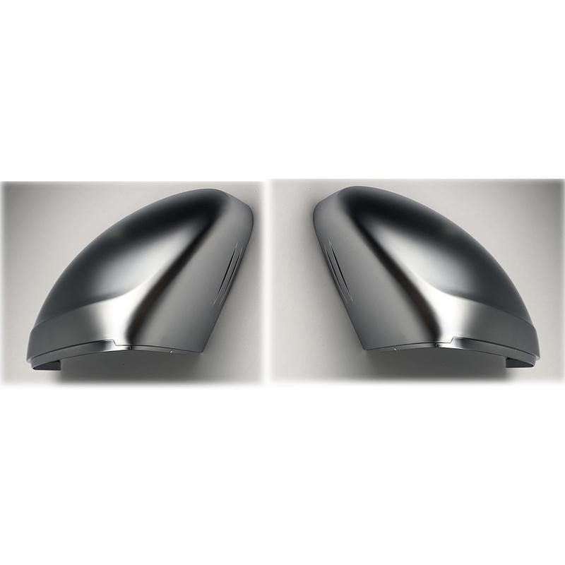 Rearview Side Wing Mirror Caps Cover For VW Tiguan Allspace L MK2 2017 2018   Replacement Matt Chrome