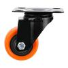 PVC Caster Wheels Swivel Castor Wheels Metal Mounting Plate Four Hole Plate Heavy Duty Casters Swivel Non-Marking Wheels