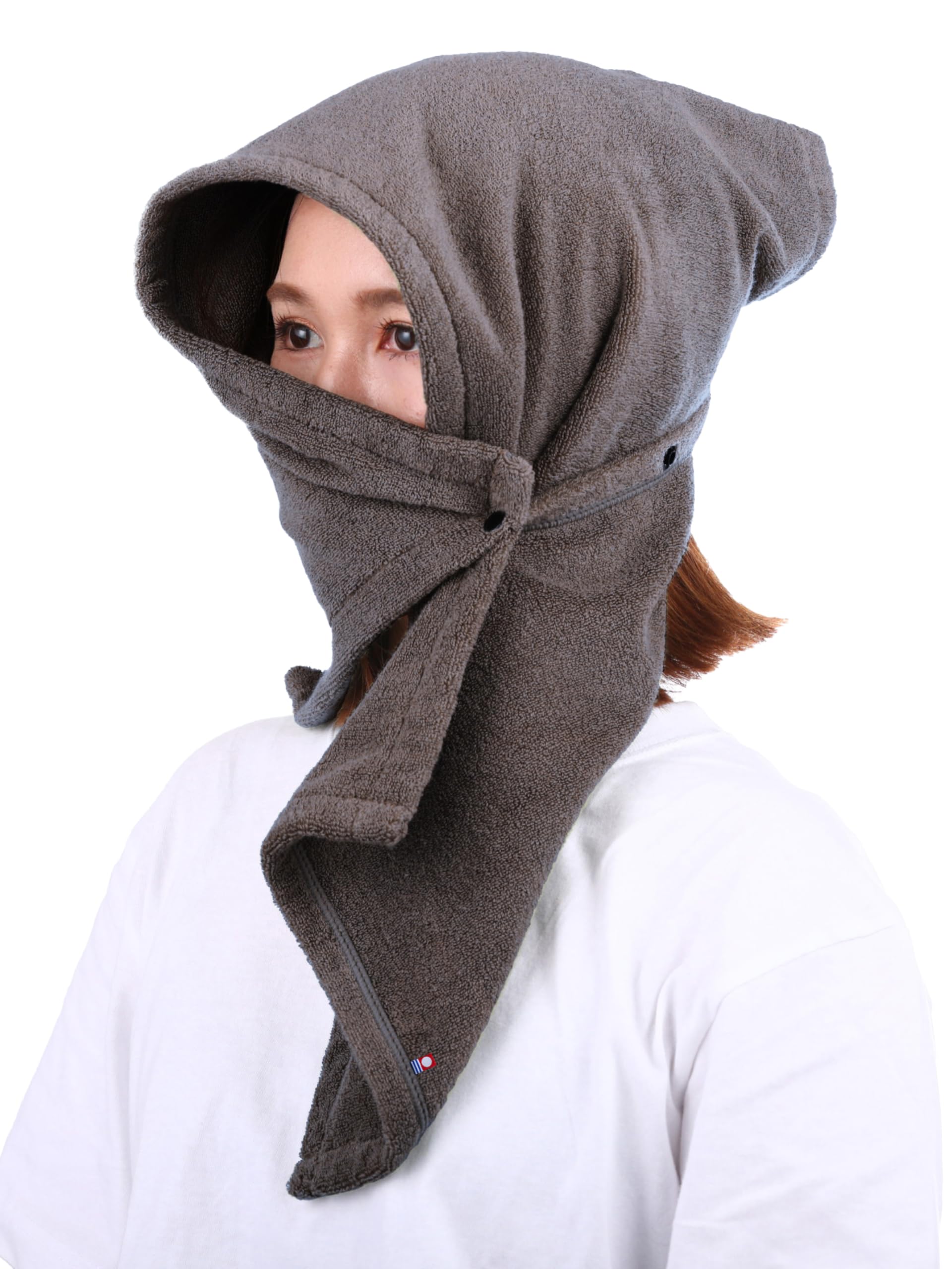 

Sauna Hat Towel Covers Mouth Imabari Towel 6 Colors Sauna Hat One Size Fits All Cotton Made in Japan Antibacterial Deodorizing 501 Charcoal [Gen