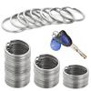 20/50/100pcs Metal Keyring Keyfob Stainless Steel Anti-rust Key Holder Keychains Pendant Key Ring 30mm/25mm/20mm