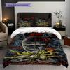 Michael Myers Halloween Horror Set Threepiece Set 1 Duvet Cover 2 Pillowcase Without Core Soft And Comfortable Duvet Cover And Pillowcase